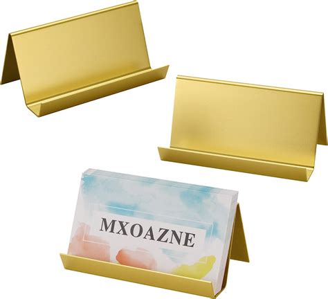 decorative gold business card holder.